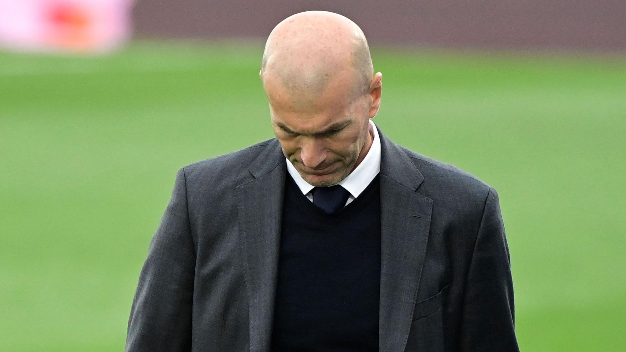 El técnico francés del Real Madrid, Zinedine Zidane.