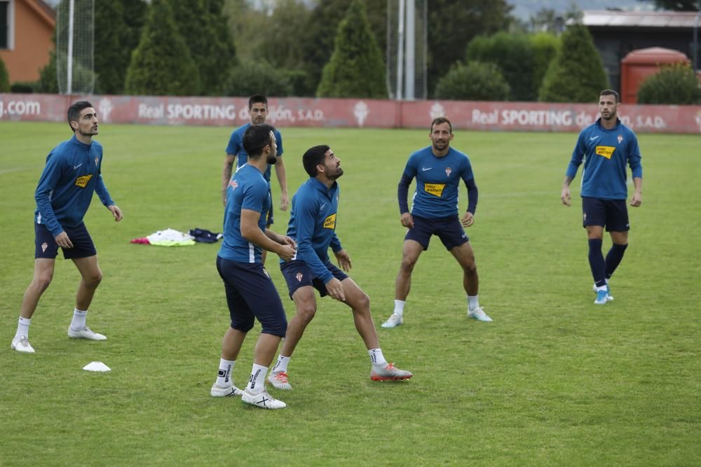 Entrenamiento del Sporting en Mareo.