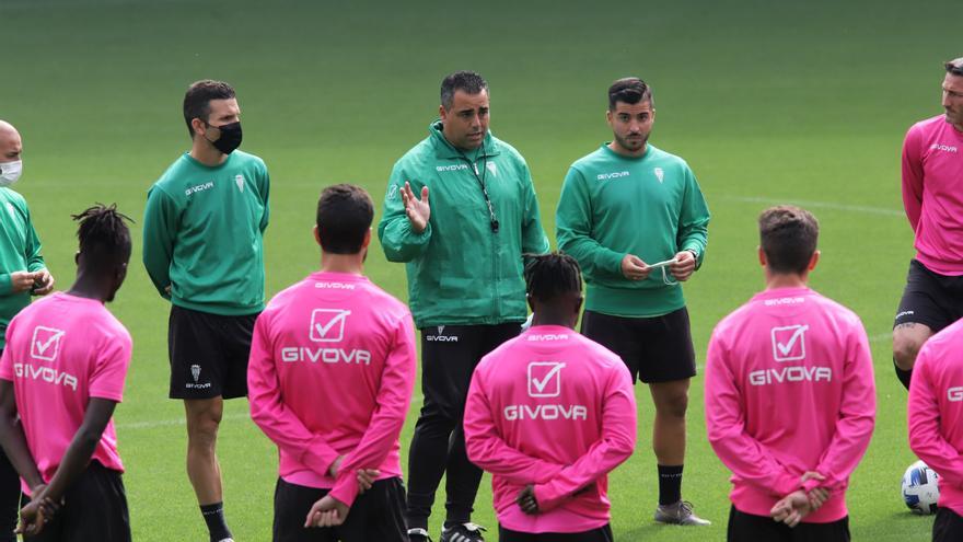 Primer entrenamiento de Germán Crespo como entrenador del Córdoba CF