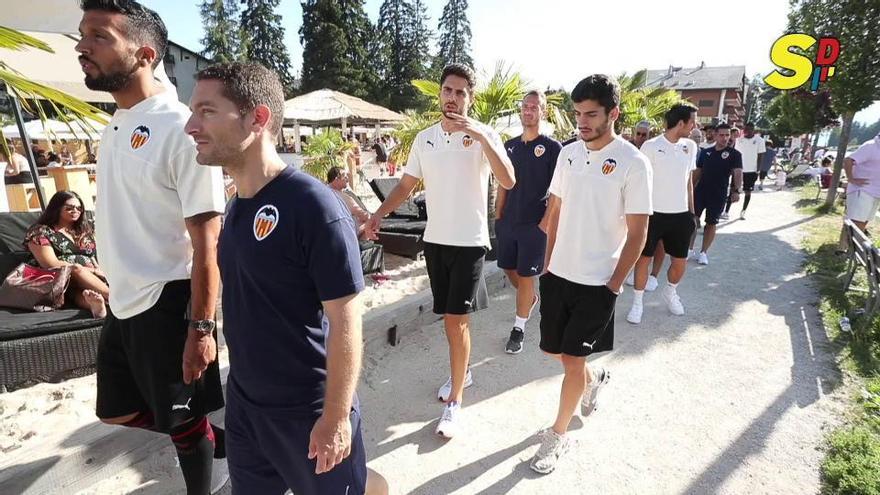 El Valencia CF, de paseo por Suiza