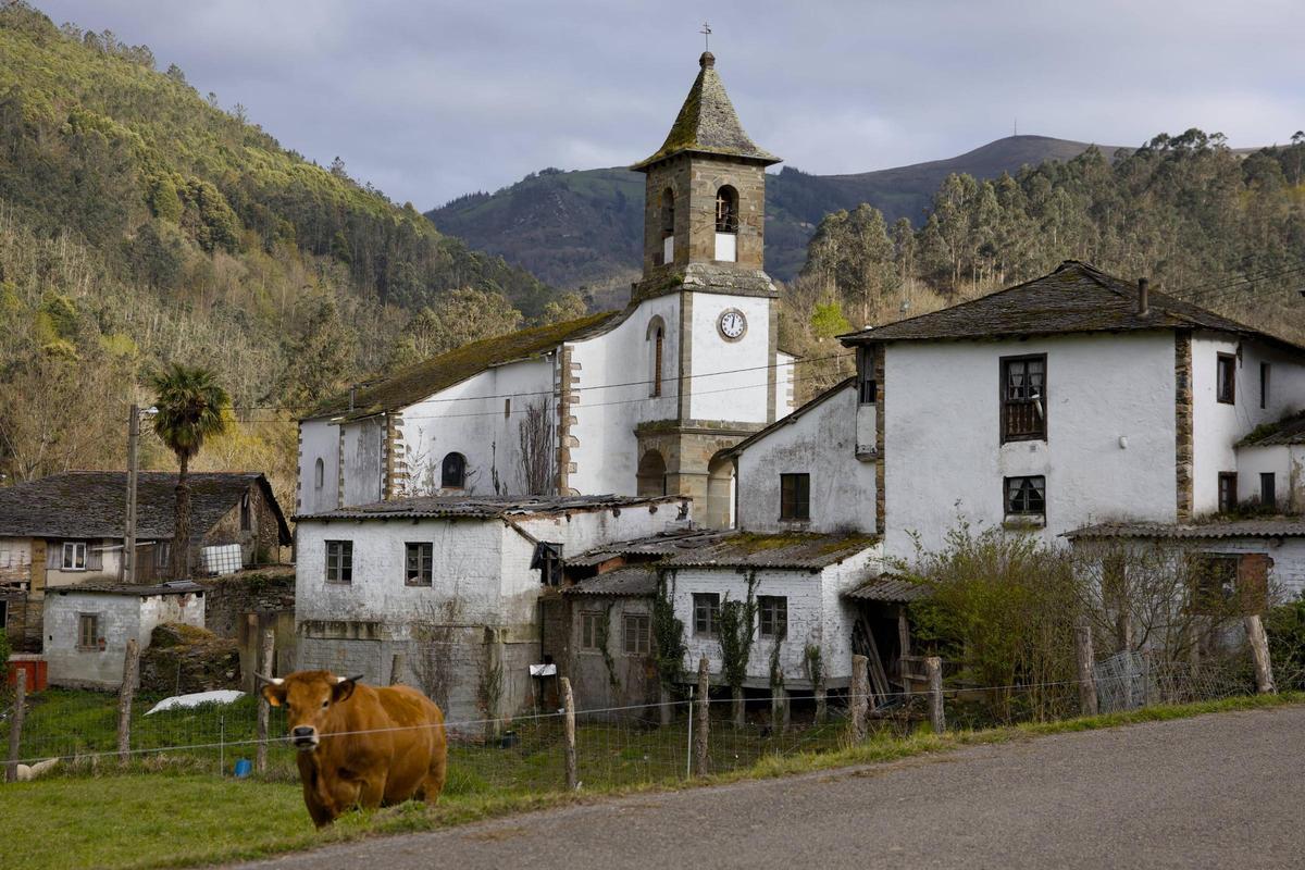 Una vista de San Pedro de Paredes, donde se celebrarán los actos centrales de la feria.