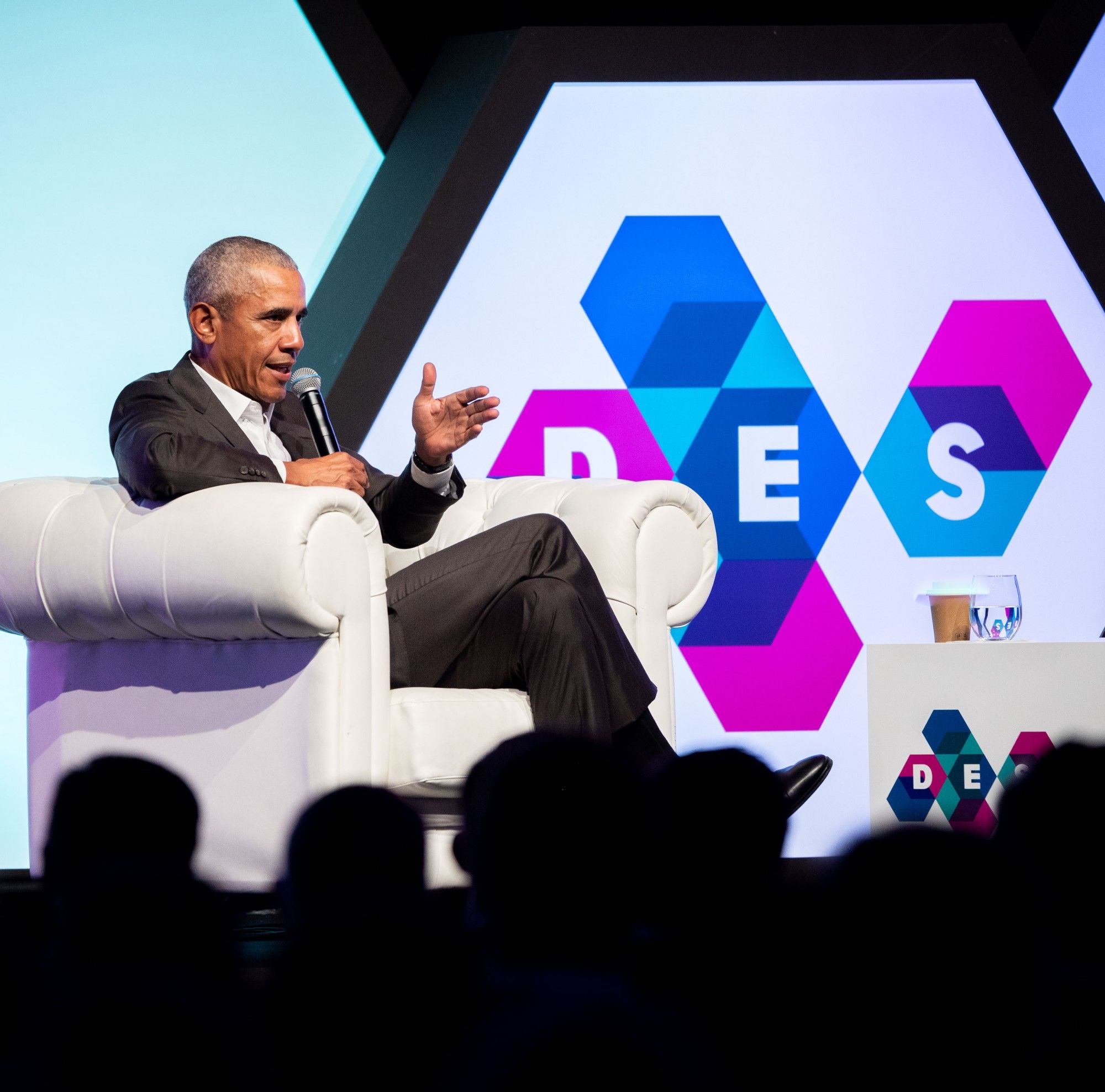 Barak Obama ofrece en Málaga una conferencia en el marco del DES 2022