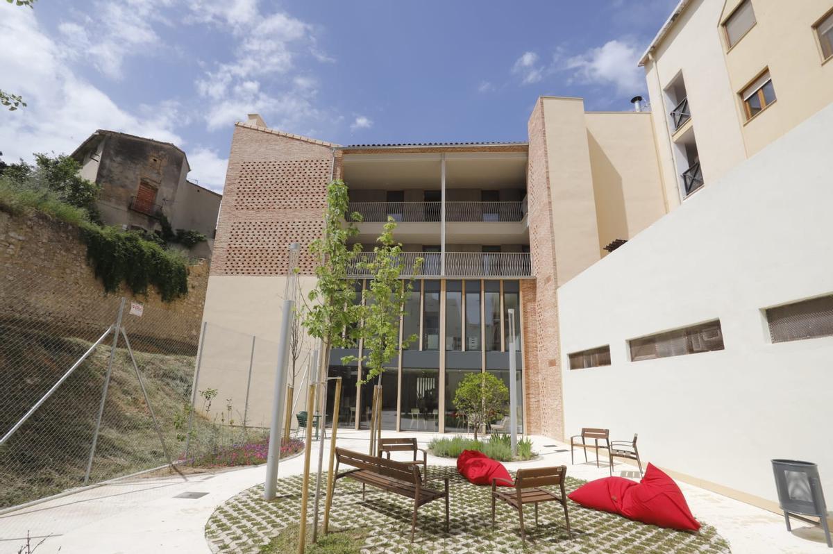 La terraza y patio de la Casa del Delme, en Ontinyent.
