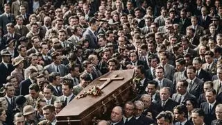 Escenas de dolor en el entierro de José Calvo Sotelo, líder de Renovación Española