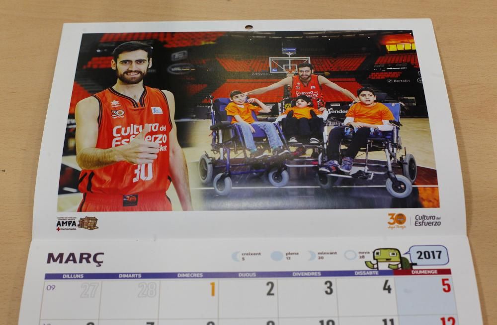 Calendario Solidario 2017 del Valencia Basket