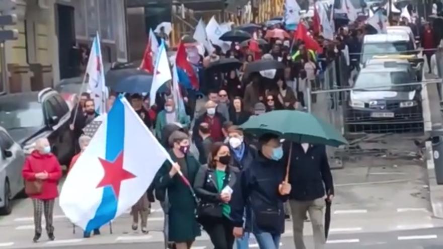 Manifestación de la CIG convocada en A Coruña por el 1 de mayo