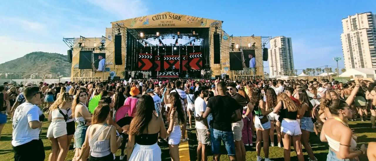 Imagen del festival a primera hora de la tarde del viernes