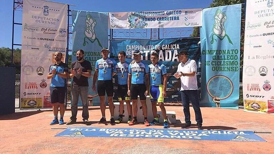 Cuarteto de campeones en Baños de Molgas