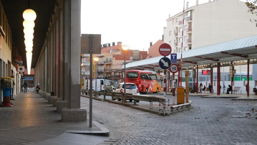 La zona de l&#039;estació de busos de Figueres