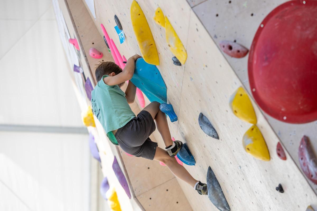 Colegios y escuelas han acudido a las jornadas de escalada de Climbing Madrid.