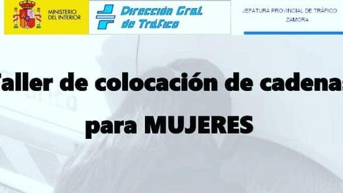 Taller de colocación de cadenas para mujeres.