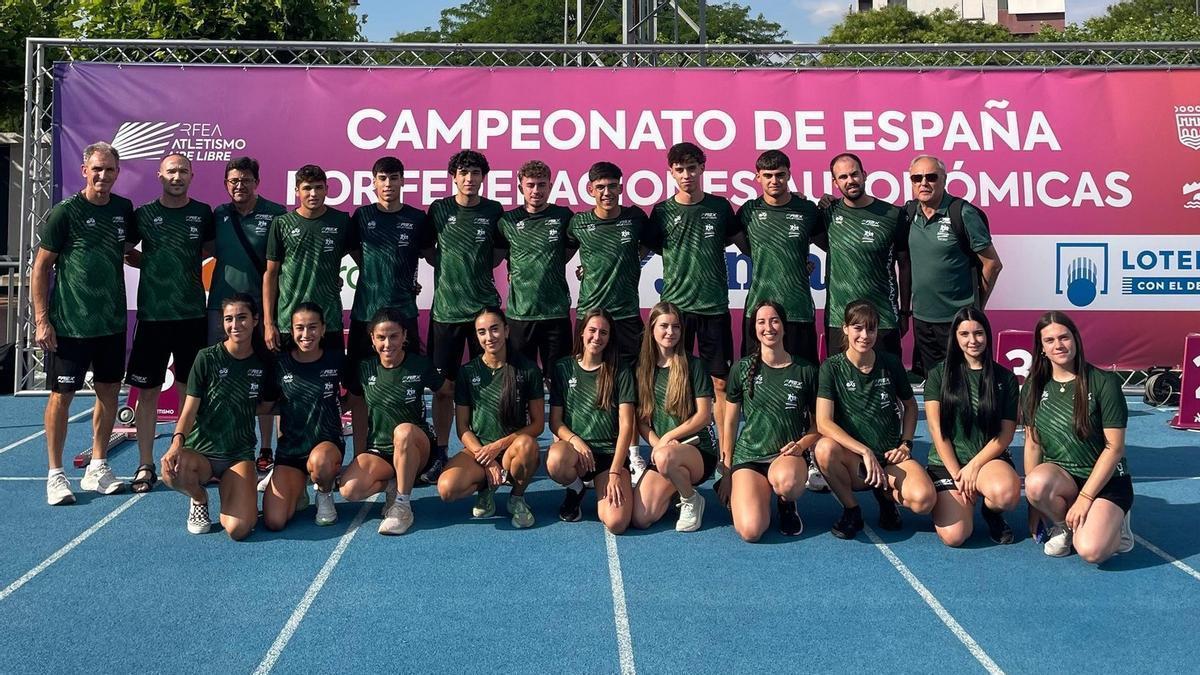 Los representantes extremeños, en Logroño.