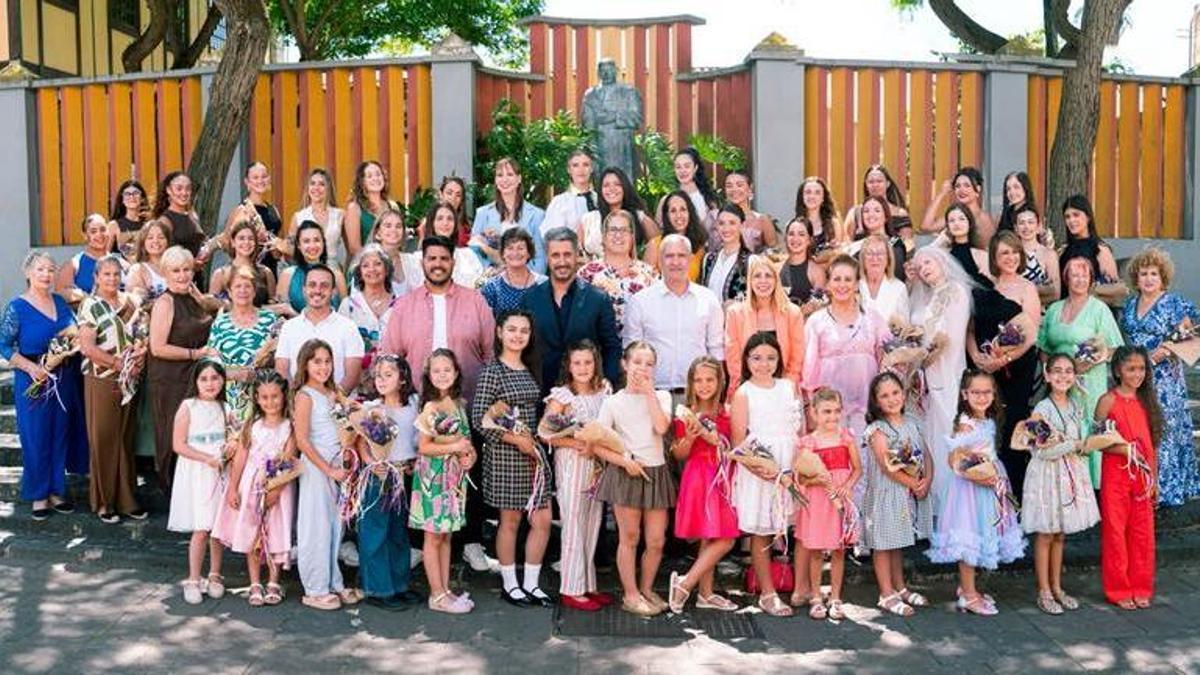 Las candidatas a romeras de San Benito.