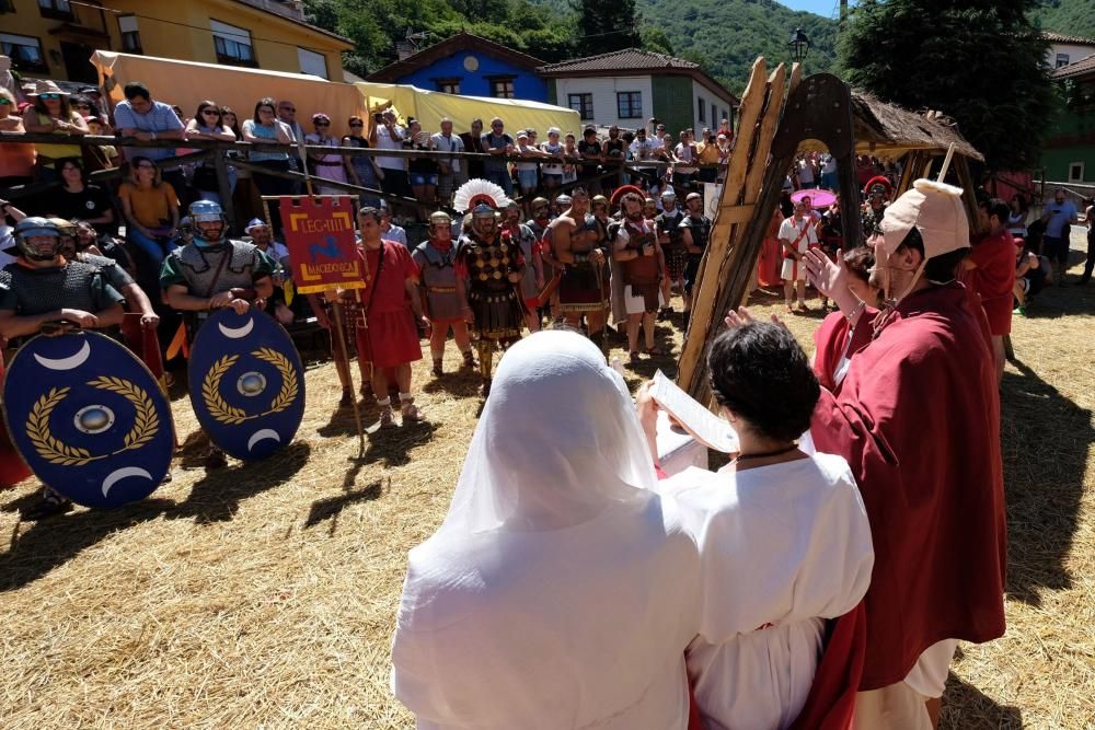 Batalla en la fiesta Astur romana en Carabanzo