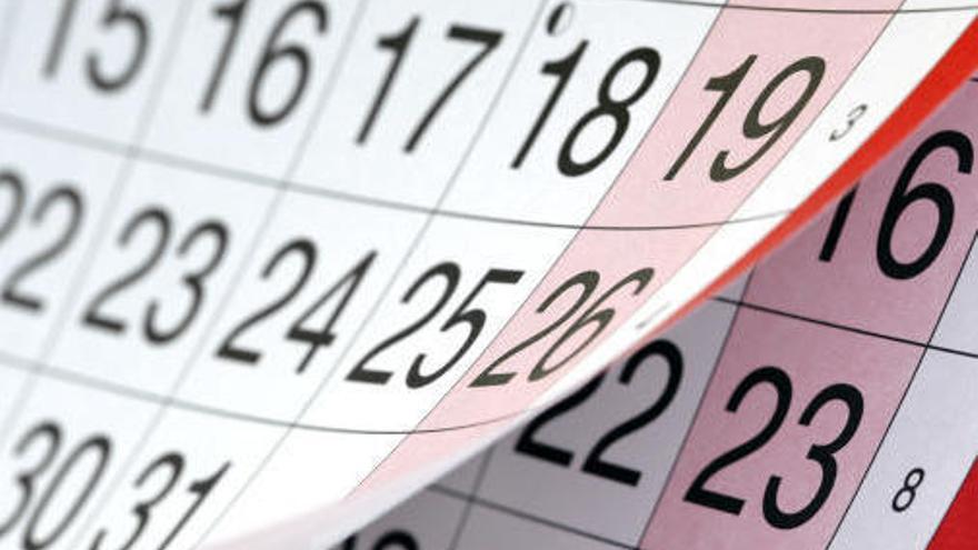 Calendario laboral para 2019. // ShutterStock