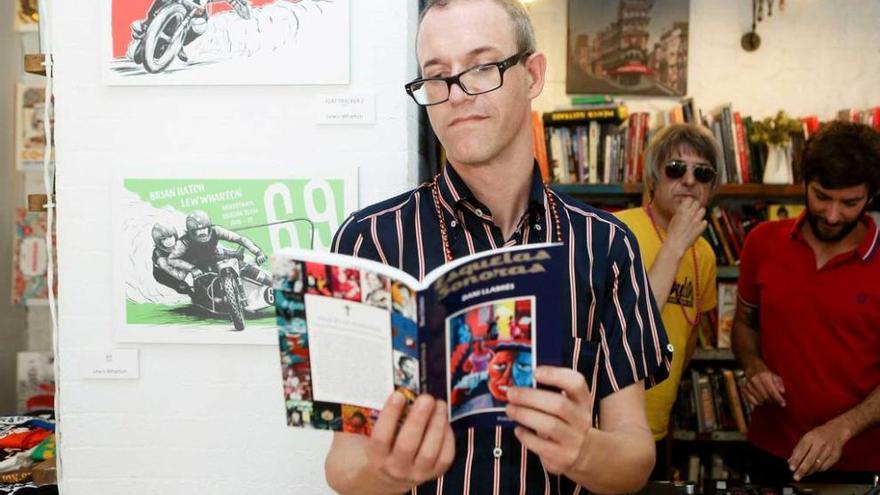 Jorge Llabrés, durante la prsentación de su libro.