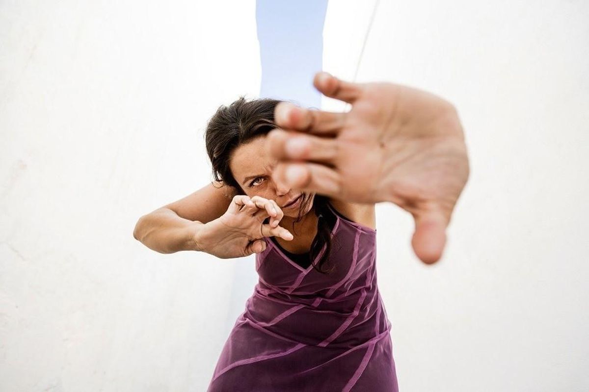 La artista María Moreno.