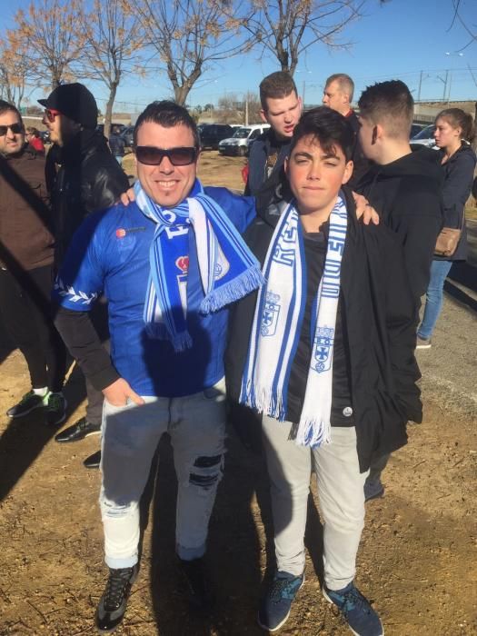 El oviedismo no dejó solo al equipo en su partido frente al Sevilla Atlético