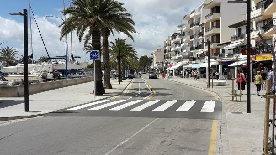 Imagen de la primera línea del Port de Pollença, con la primera fase ya ejecutada