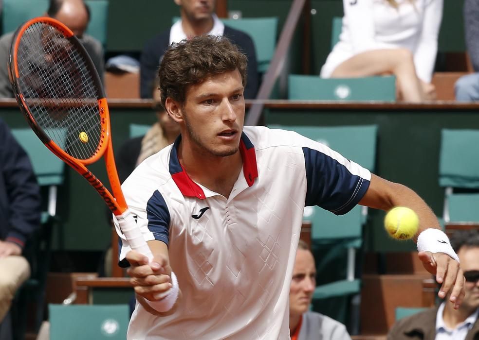 Partido de cuartos de final de Roland Garros entre Nadal y Carreño