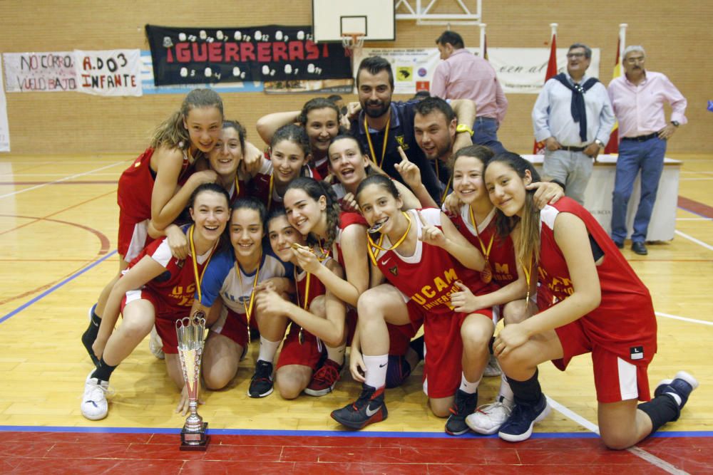 Final infantil de baloncesto femenino en la Región