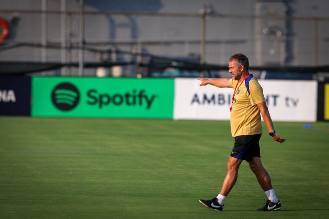 Así ha sido el entrenamiento del Barça en la Base Naval de la Marina de Annapolis para preparar el clásico