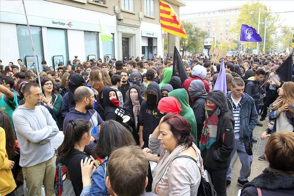 Manifestación contra la Lomce en Zaragoza