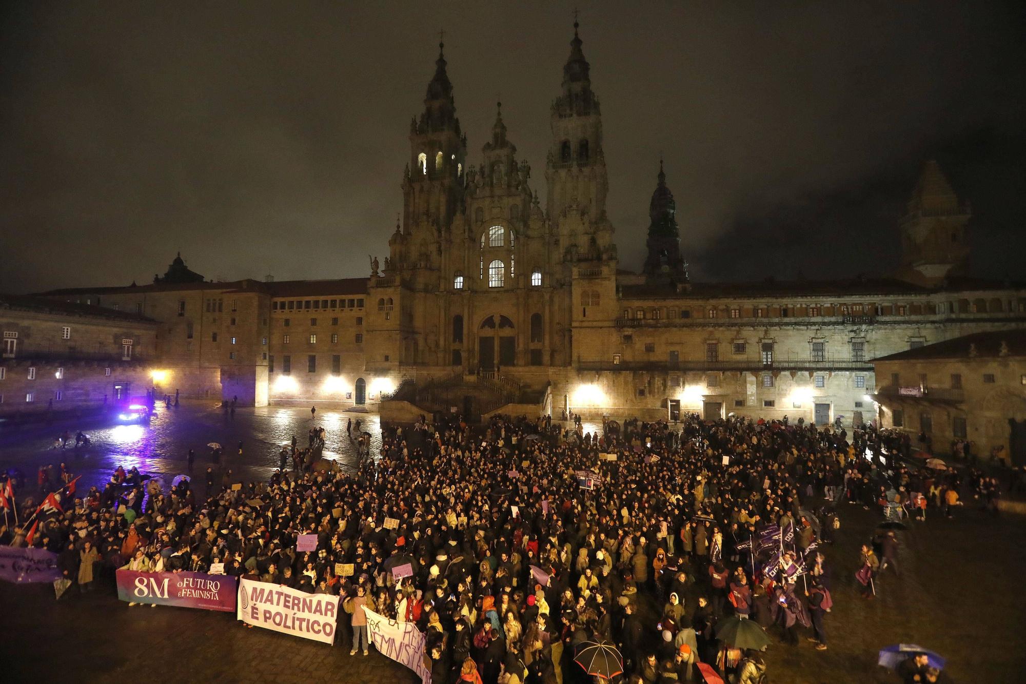 Manifestaciones 8M en Santiago de Compostela