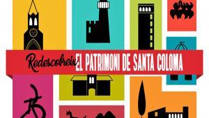 Cartel de la iniciativa para redescubrir el patrimonio de Santa Coloma de Gramenet.