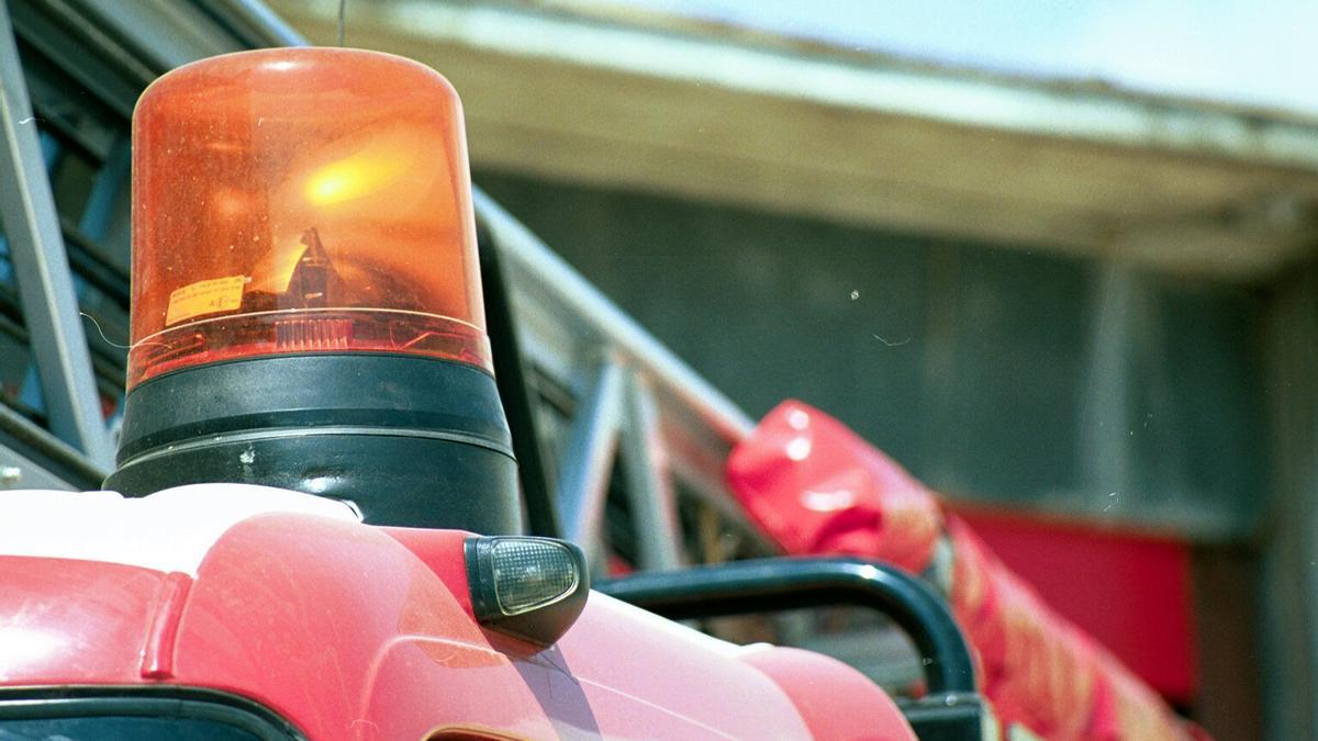 Un vehículo de Bomberos.