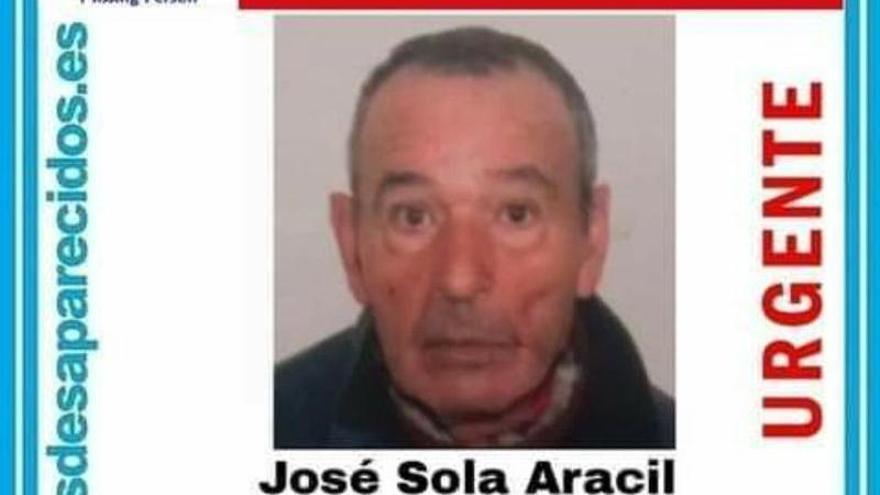 Buscan a un hombre de 71 años desaparecido desde el sábado en Lorca