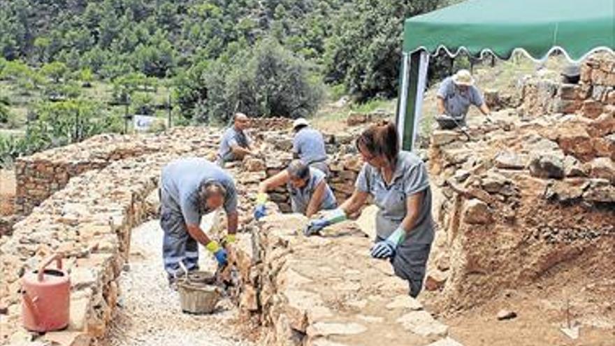 La Vall restaura el poblado íbero para visitas guiadas