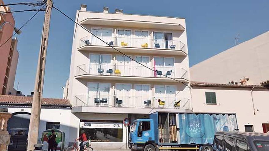 Hotel de la calle Trasimé de la Playa de Palma, donde falleció en junio una ´mula´ con cocaína.