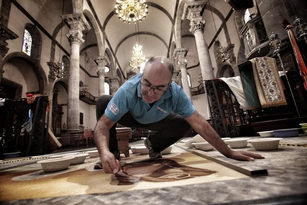 Histórica alfombra del Corpus de La Orotava