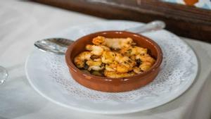 Gambas al ajillo del restaurante Los Caracoles.