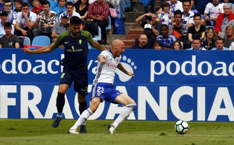 Sufrida victoria del Real Zaragoza contra el Sporting de Gijón