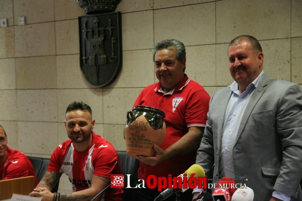 Recepción institucional al Club Olímpico de Totana por el ascenso