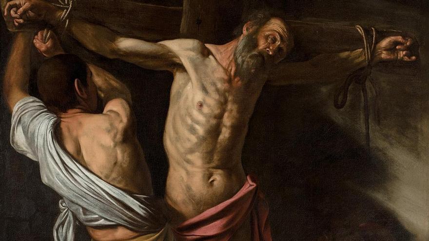 Crucifixión de San Andrés, obra de Caravaggio en el Museo de Cleveland