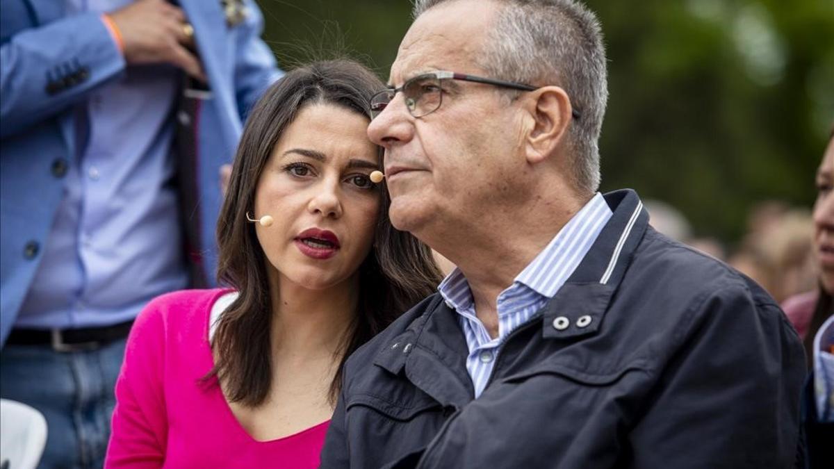 Inés Arrimadas y Celestino Corbacho en L'Hospitalet