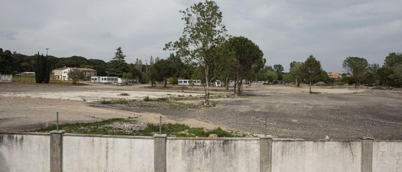 El terreny del sector Butà on es vol construir una àrea per a 200 camions