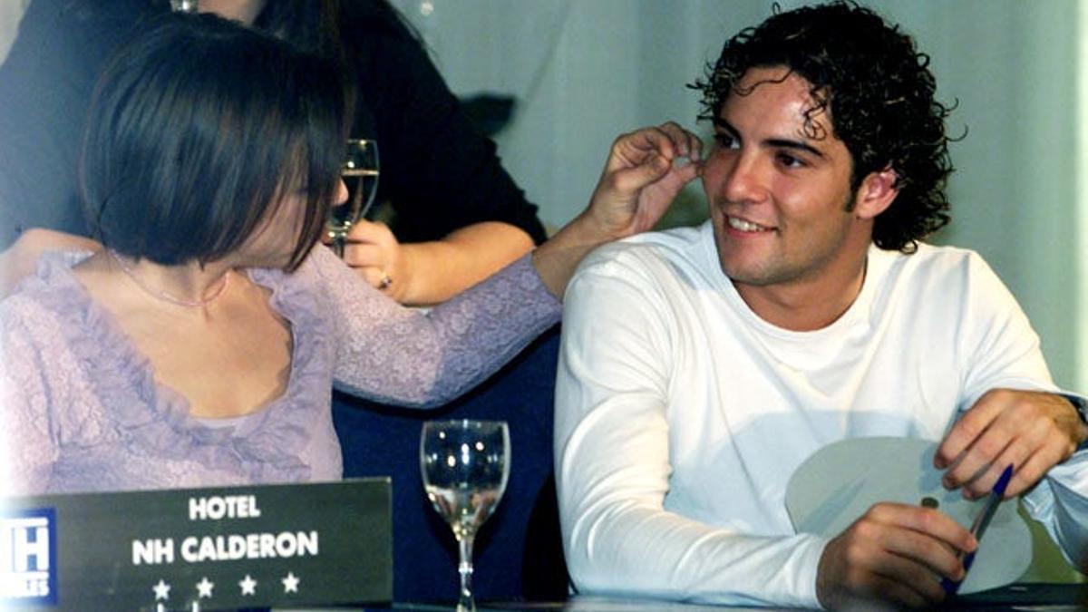 David Bisbal y Chenoa en la presentación de la gira de Operación Triunfo