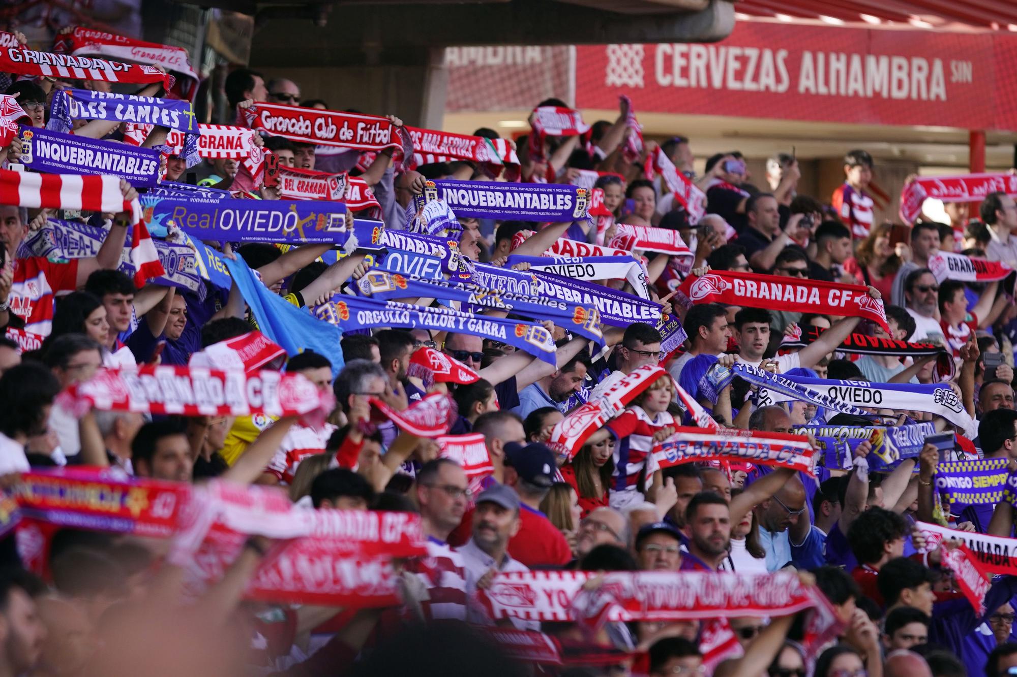 En imágenes: así fue la derrota del Real Oviedo en Granada