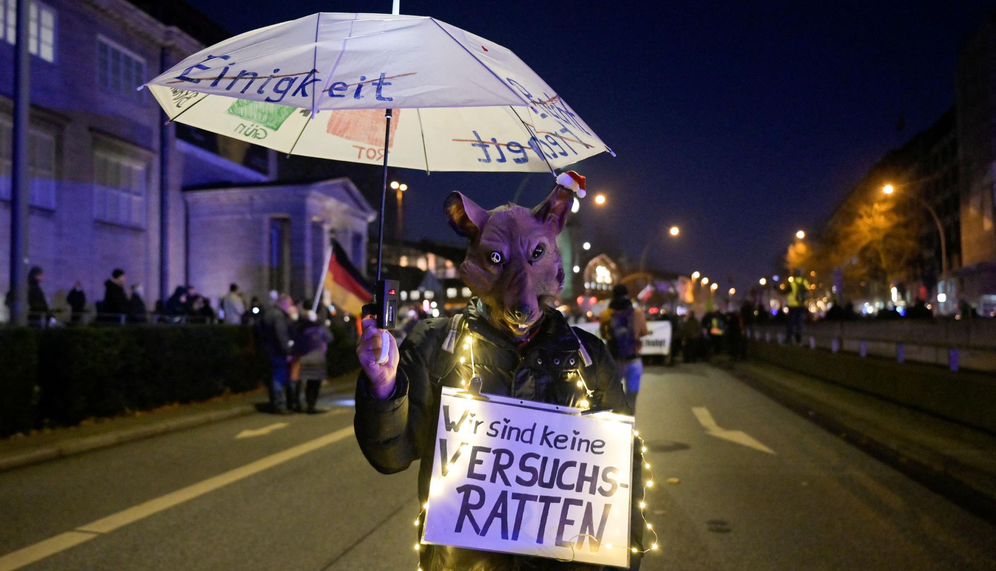 Protesta de anti vacunas en Alemania