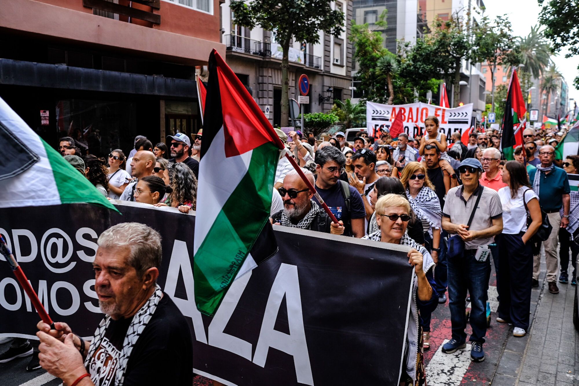  Manifestación en defensa de Palestina en Gran Canaria