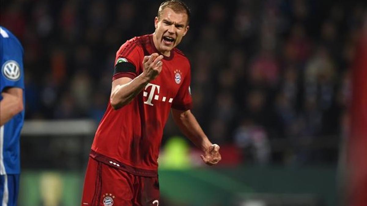 Badstuber estará tres meses de baja a causa de su lesión en el tobillo