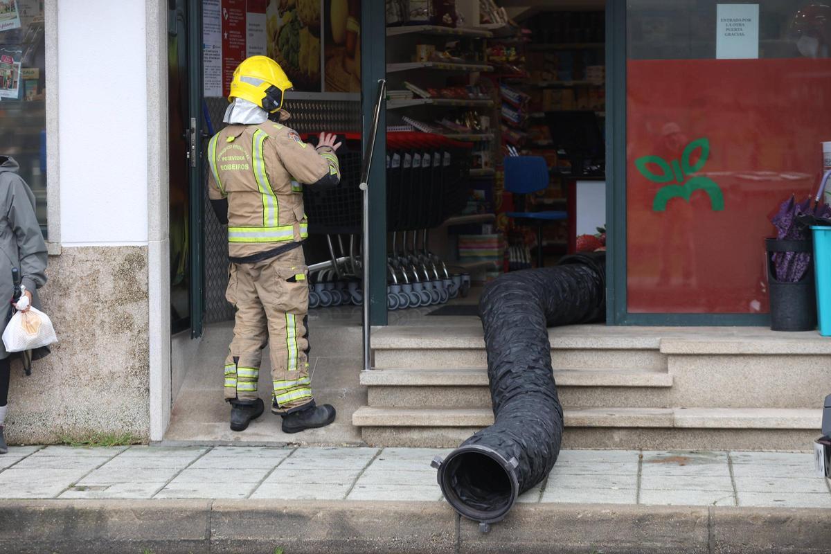 Los Bombeiros tuvieron que ventilar el lugar donde se registro el falecimiento.