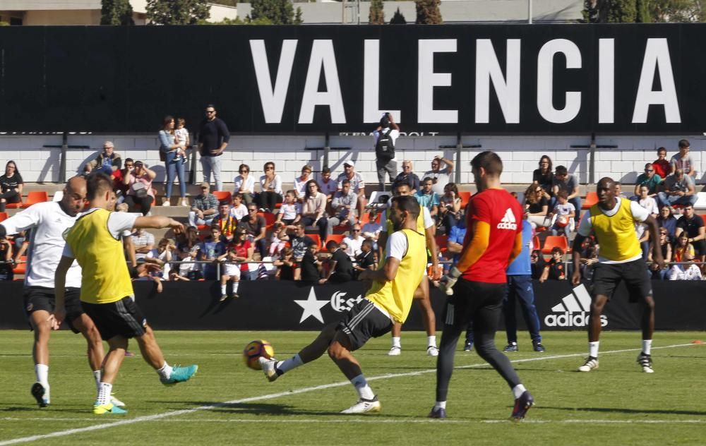 Espectacular entrenamiento del Valencia CF