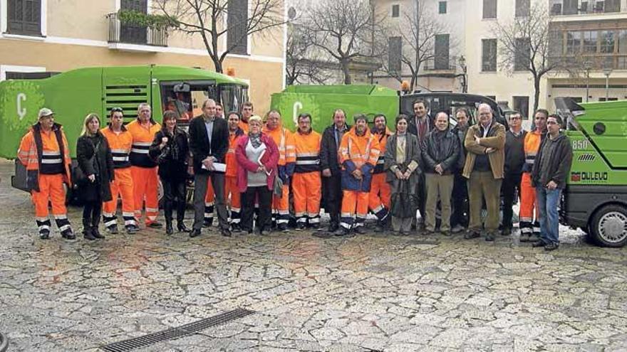 Presentación del servicio de limpieza, en 2010.