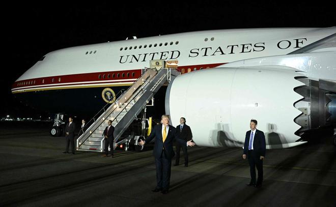 Trump viajó desde Turquía con un avión señuelo ante la amenaza de Irán