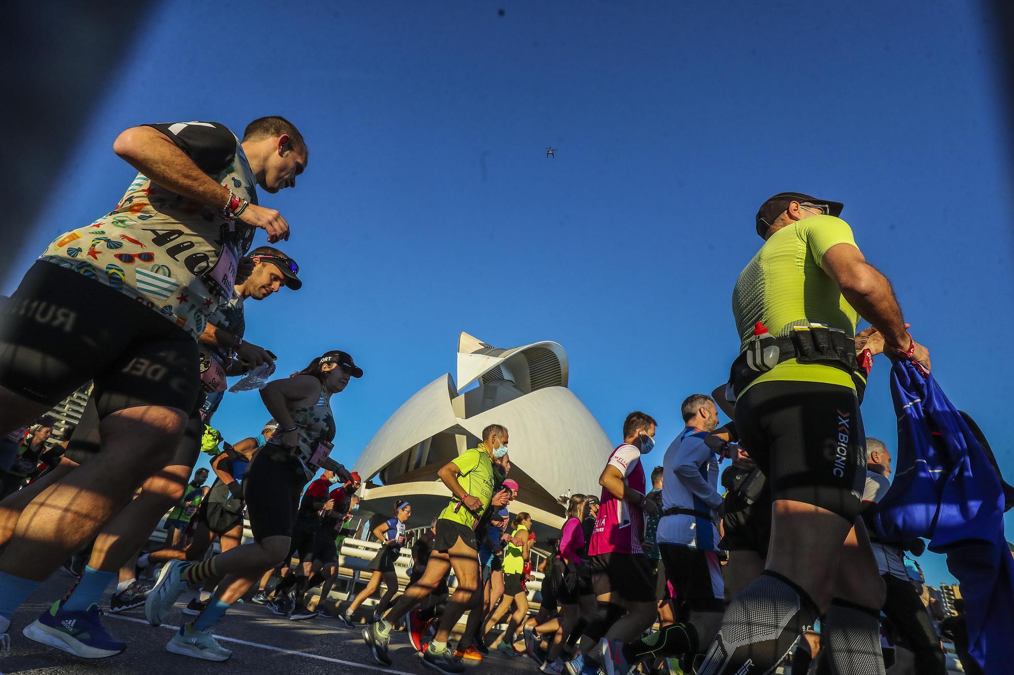 Salida del Maratón Valencia 2021